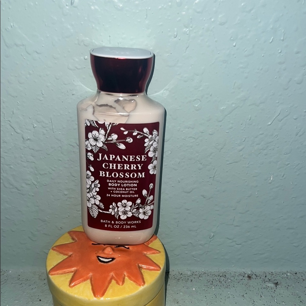Bath & Body Works Red Moisturizer with Festive Design